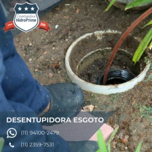 desentupidora de esgoto na Vila Jaguará